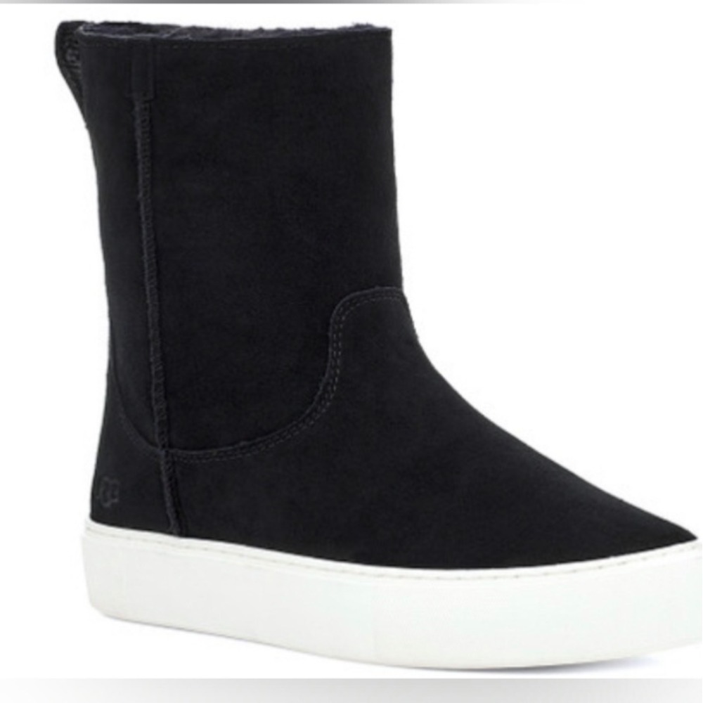 UGG Black Suede High Top Sneaker Boots 1112264 Womens 9.5